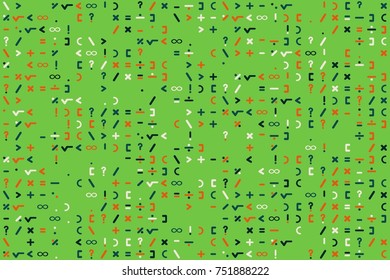 Geometric pattern with colored elements, vector abstract background