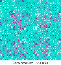 Geometric pattern with colored elements, vector abstract background