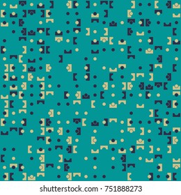 Geometric pattern with colored elements, vector abstract background