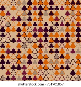 Geometric pattern with colored elements, vector abstract background