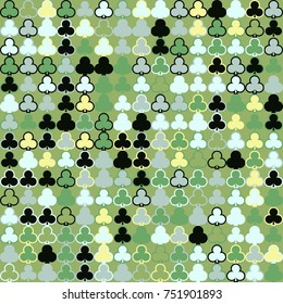 Geometric pattern with colored elements, vector abstract background