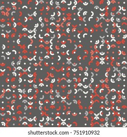 Geometric pattern with colored elements, vector abstract background