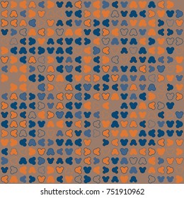 Geometric pattern with colored elements, vector abstract background