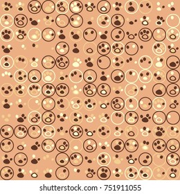 Geometric pattern with colored elements, vector abstract background