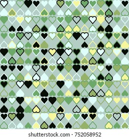 Geometric pattern with colored elements, vector abstract background