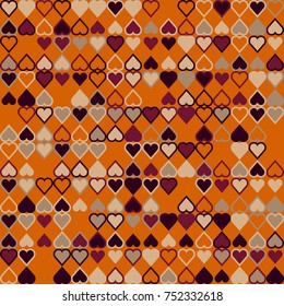 Geometric pattern with colored elements, vector abstract background