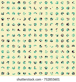 Geometric pattern with colored elements, vector abstract background