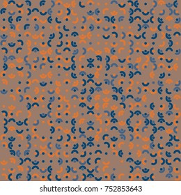 Geometric pattern with colored elements, vector abstract background