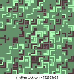 Geometric pattern with colored elements, vector abstract background