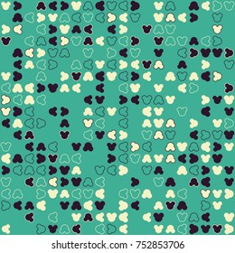 Geometric pattern with colored elements, vector abstract background