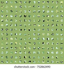 Geometric pattern with colored elements, vector abstract background