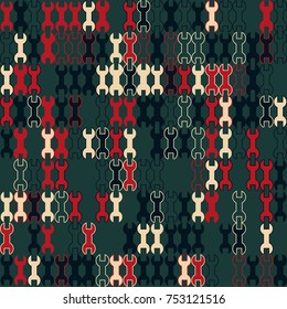 Geometric pattern with colored elements, vector abstract background