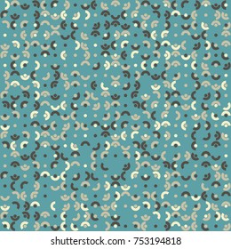 Geometric pattern with colored elements, vector abstract background