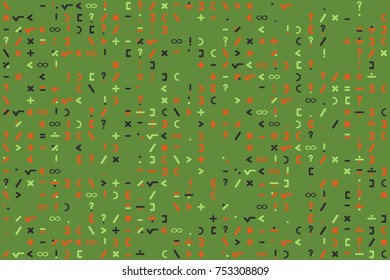 Geometric pattern with colored elements, vector abstract background