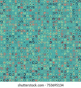 Geometric pattern with colored elements, vector abstract background