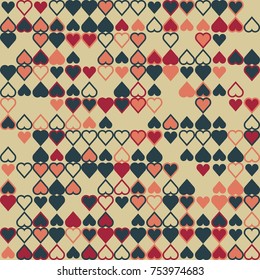 Geometric pattern with colored elements, vector abstract background