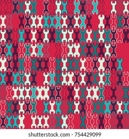 Geometric pattern with colored elements, vector abstract background