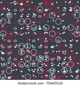 Geometric pattern with colored elements, vector abstract background