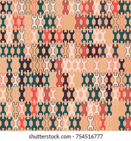 Geometric pattern with colored elements, vector abstract background