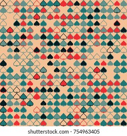 Geometric pattern with colored elements, vector abstract background