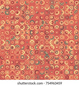 Geometric pattern with colored elements, vector abstract background