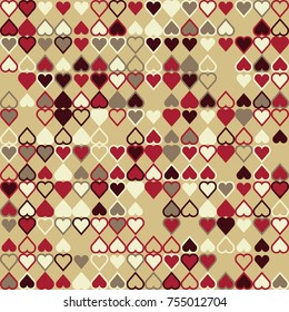 Geometric pattern with colored elements, vector abstract background