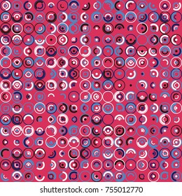 Geometric pattern with colored elements, vector abstract background