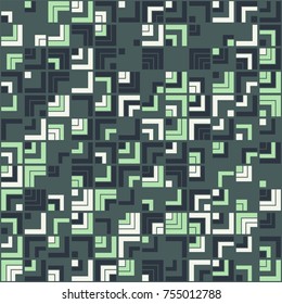 Geometric pattern with colored elements, vector abstract background