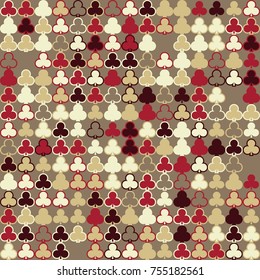 Geometric pattern with colored elements, vector abstract background