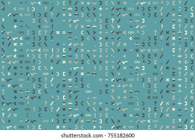Geometric pattern with colored elements, vector abstract background