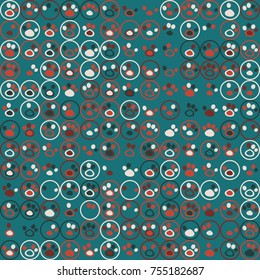 Geometric pattern with colored elements, vector abstract background