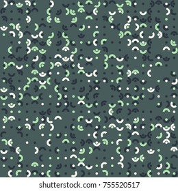 Geometric pattern with colored elements, vector abstract background
