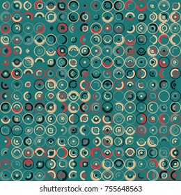 Geometric pattern with colored elements, vector abstract background