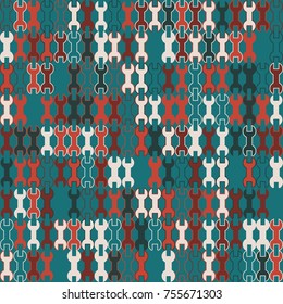 Geometric pattern with colored elements, vector abstract background
