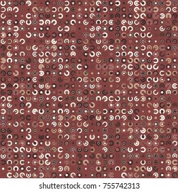 Geometric pattern with colored elements, vector abstract background