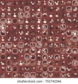 Geometric pattern with colored elements, vector abstract background