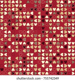 Geometric pattern with colored elements, vector abstract background