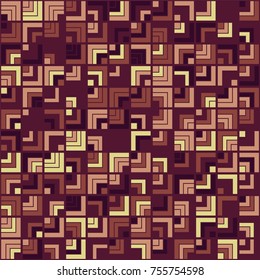 Geometric pattern with colored elements, vector abstract background
