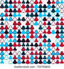 Geometric pattern with colored elements, vector abstract background

