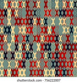Geometric pattern with colored elements, vector abstract background