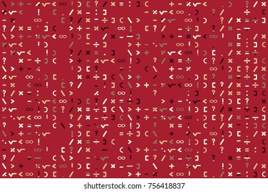 Geometric pattern with colored elements, vector abstract background