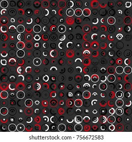 Geometric pattern with colored elements, vector abstract background