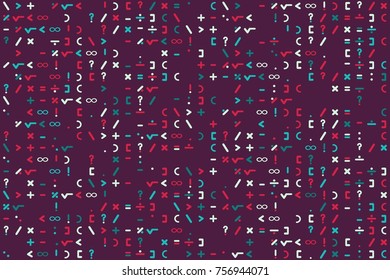Geometric pattern with colored elements, vector abstract background