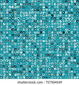 Geometric pattern with colored elements, vector abstract background