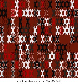 Geometric pattern with colored elements, vector abstract background