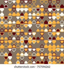 Geometric pattern with colored elements, vector abstract background