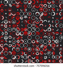Geometric pattern with colored elements, vector abstract background