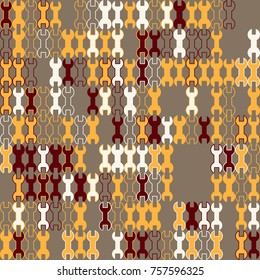 Geometric pattern with colored elements, vector abstract background