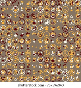 Geometric pattern with colored elements, vector abstract background