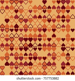 Geometric pattern with colored elements, vector abstract background